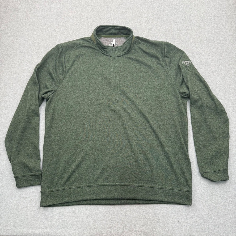 Johnnie-O Pullover Mens XL Gorpcore Preppy Green Quarter Zip Performance Top